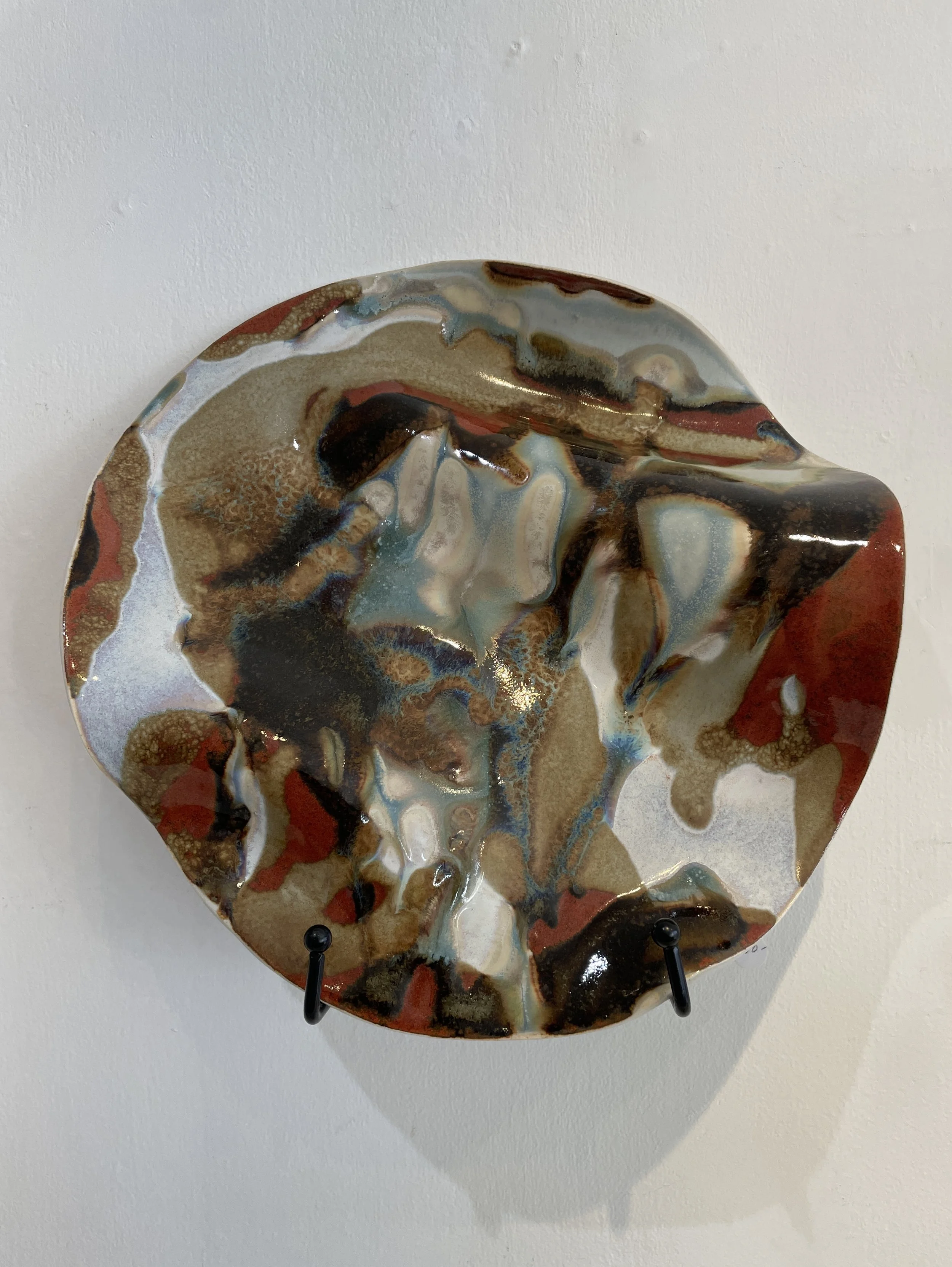 sculpture 10 in x 11 in, mixed glaze
$175 sold