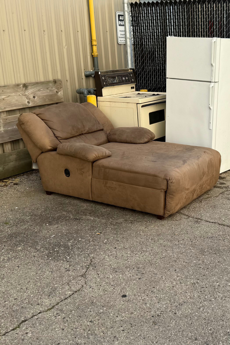 furniture removal London Ontario junk ranger crew loading sofa from home same day pickup