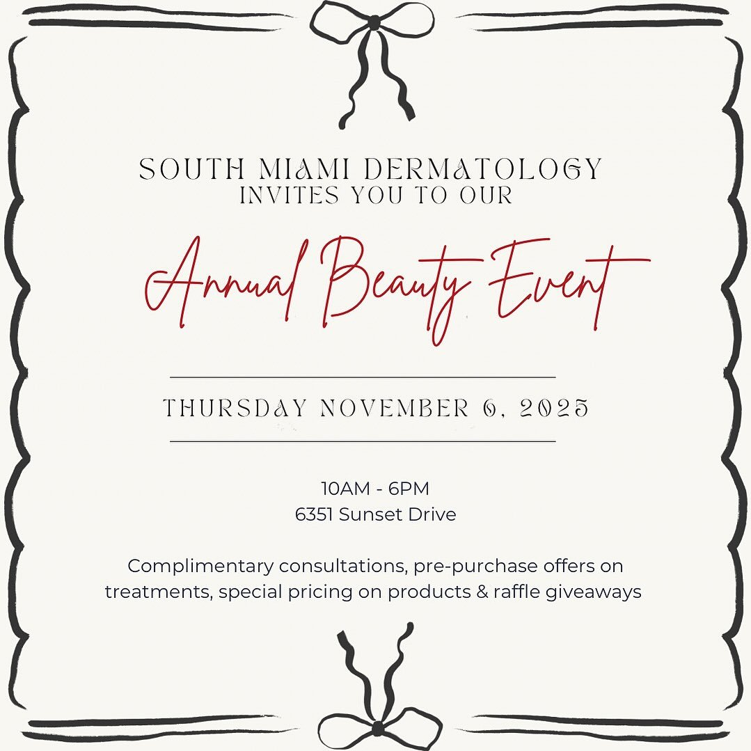 Our favorite day of the year is here! 🖤

Join us for our Annual Beauty Event featuring:
✨ Complimentary consultations
🎁 Giveaways &amp; event-only pricing
🩺 Expert skincare advice from our team

RSVP for your consultation time or simply stop by to