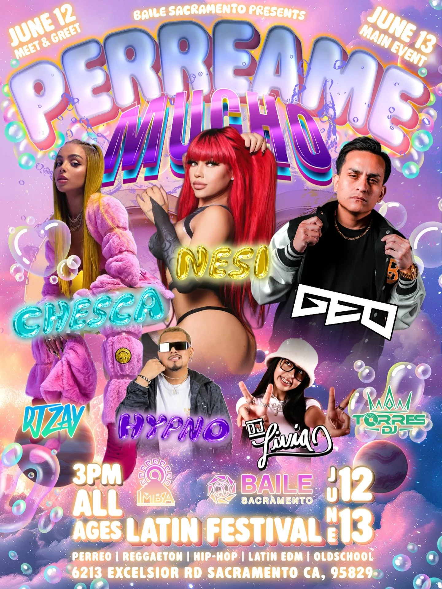 🚨 SACRAMENTO&hellip;🚨
PERREAME MUCHO just leveled UP 🔥💃

2 DAYS. ALL AGES!

🗓 June 12&ndash;13
⏰ 3PM
📍 213 Excelsior Rd, Sacramento

Reggaeton &bull; Hip-Hop &bull; Latin EDM &bull; Oldschool &bull; nonstop vibes all day 🌴

🎟️ Tickets going f