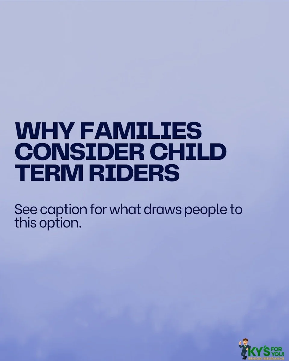 For many families, a child term rider checks a few important boxes at once, and it is worth understanding why so many parents consider them. 

A few key reasons:

🔵Simplicity - One policy can cover multiple children. This can make things easier to m