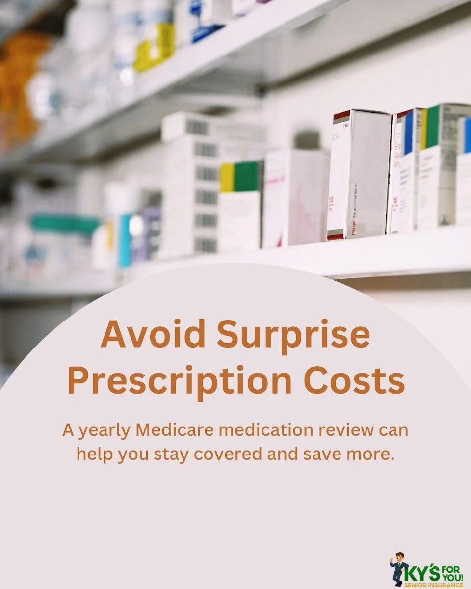 Each year, Medicare drug plans can change what they cover, how much you pay, and the rules around your prescriptions. That means a medication that worked for you this year may cost more, or may not be covered at all, next year. 

A simple prescriptio