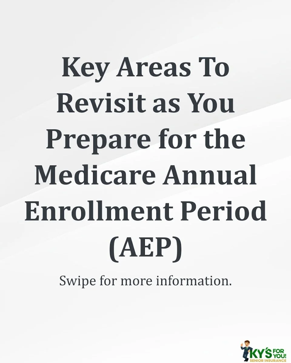 As you may know, it&rsquo;s almost time for Medicare&rsquo;s annual enrollment period (AEP), a key opportunity to alter your Medicare health and prescription drug plans for the upcoming year. The Medicare AEP runs from October 15th to December 7th ev