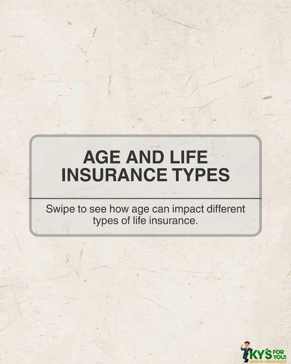 Your age plays a big role in life insurance ,and it can affect everything from the types of policies that make sense for you to what you may qualify for. Swipe through for a breakdown of the main policy types and what you should know about how age ca