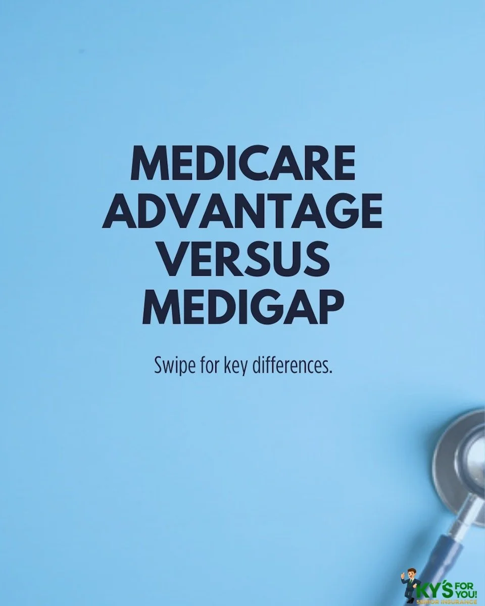 Choosing the right Medicare coverage is a big decision. Two types of coverage that are often conflated but serve very different purposes are Medicare Advantage and Medicare Supplement (Medigap). Swipe through for a clear side-by-side breakdown to hel