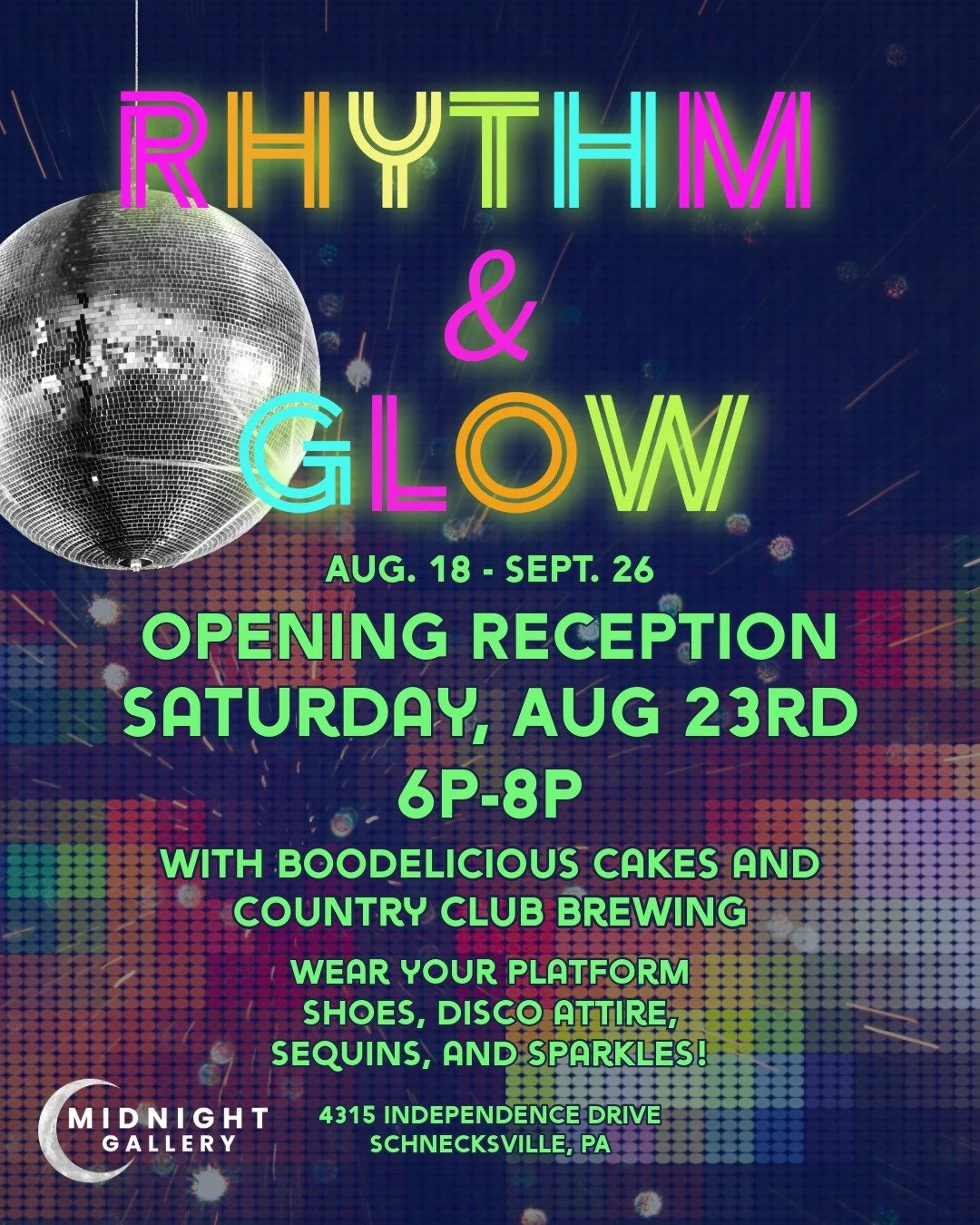 Very excited to show new work in this sparkly show @midnightgallerypa 

Opening Reception on Saturday August 23 from 6-8 PM ✨✨✨