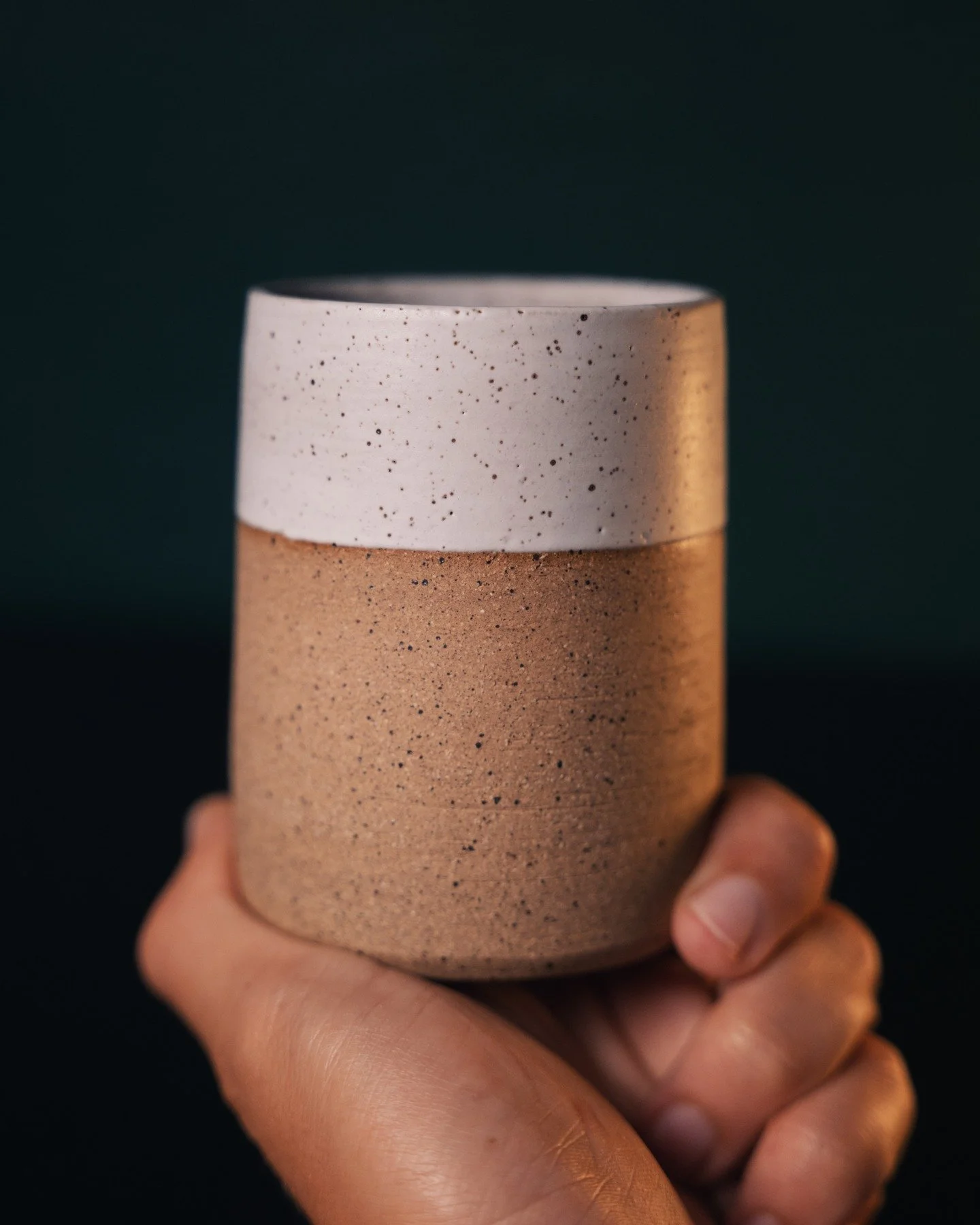 &bull; speckled white cups no1 &bull;

will do sets of 2 and 4 of these - just message me what you would like

$20/each plus shipping

holds roughly 11oz/315ml of liquid (hot or cold!)