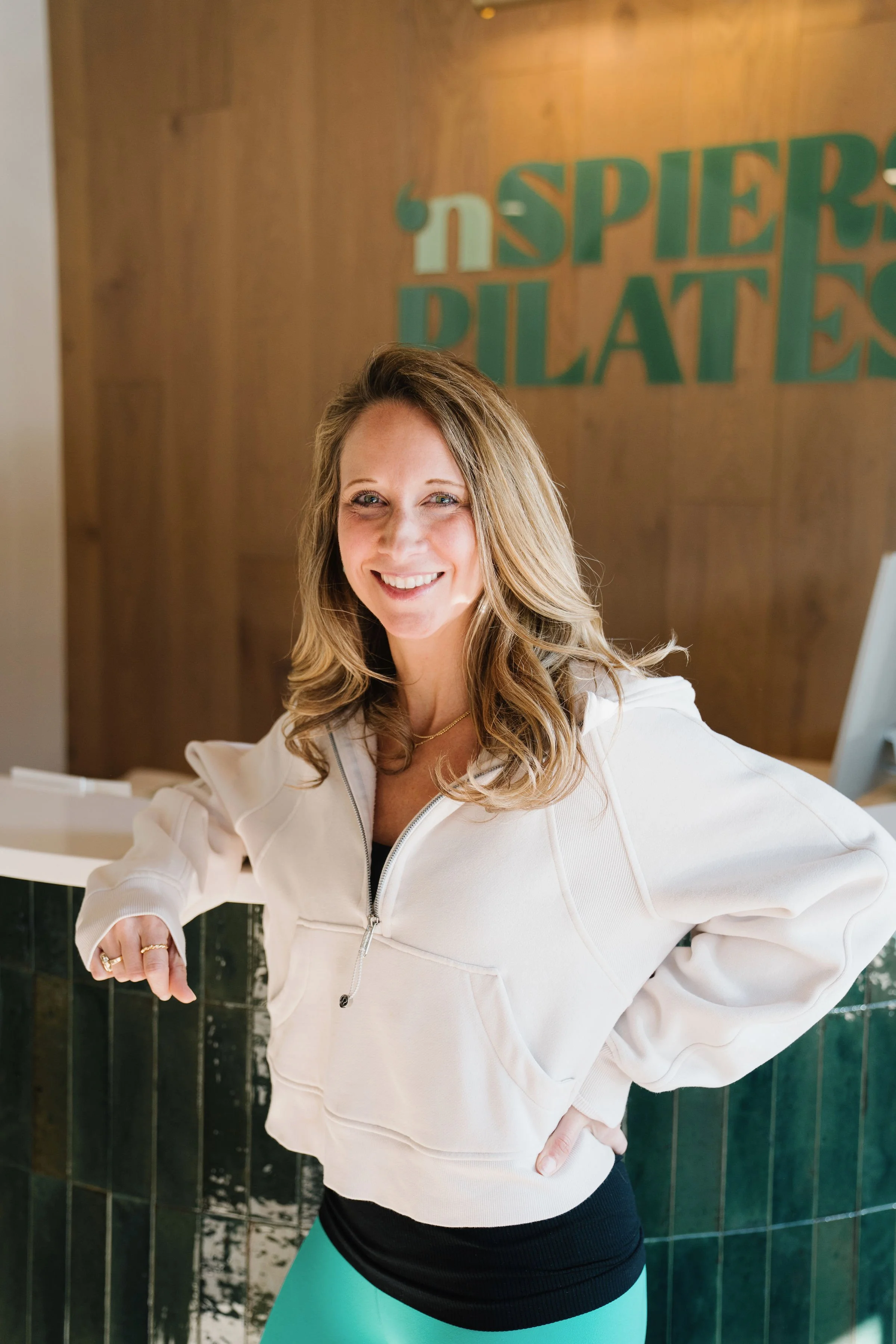 Headshot of Amanda Bennett, an instructor at ‘nSPIERS Pilates Studio in Clemson, SC.