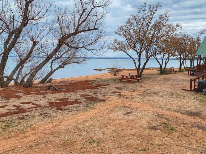 Cabin 9 rental with sandy beach access Lake Buchanan Texas