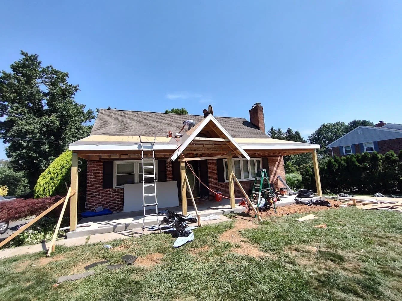 Residential construction, Roofing, Framing, Porch, Alteration, Renovation