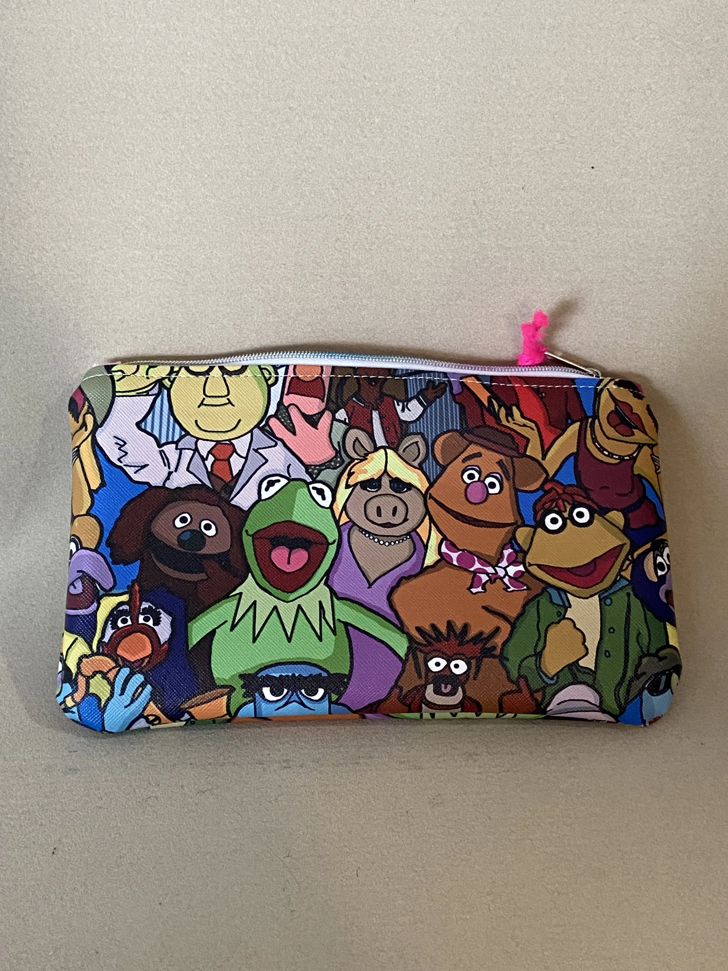 Muppets Vinyl Print Zipper Pouch 4 x 7 Inches