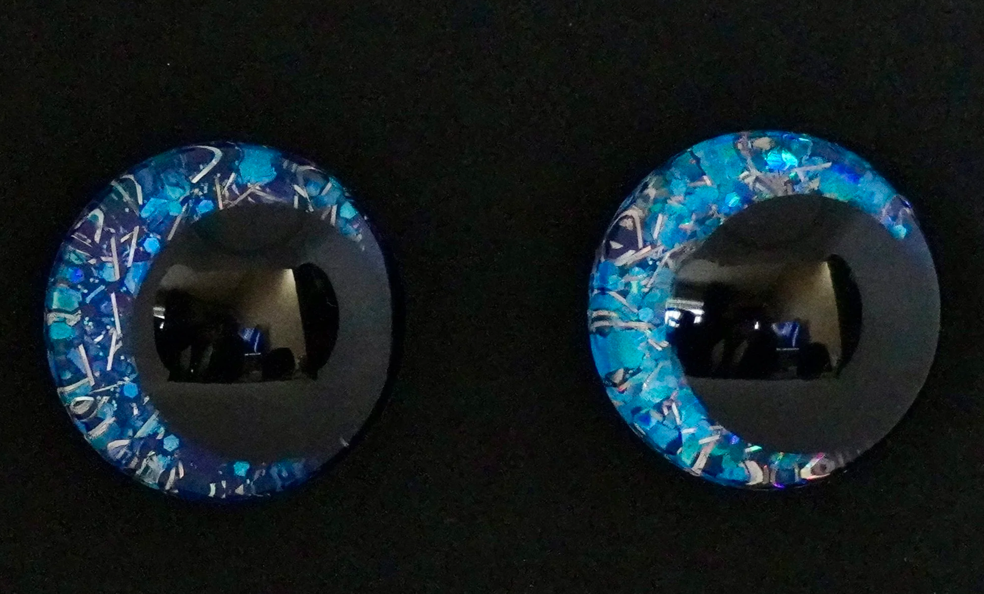 Hand-Painted Glitter Safety Eyes - 30mm #6