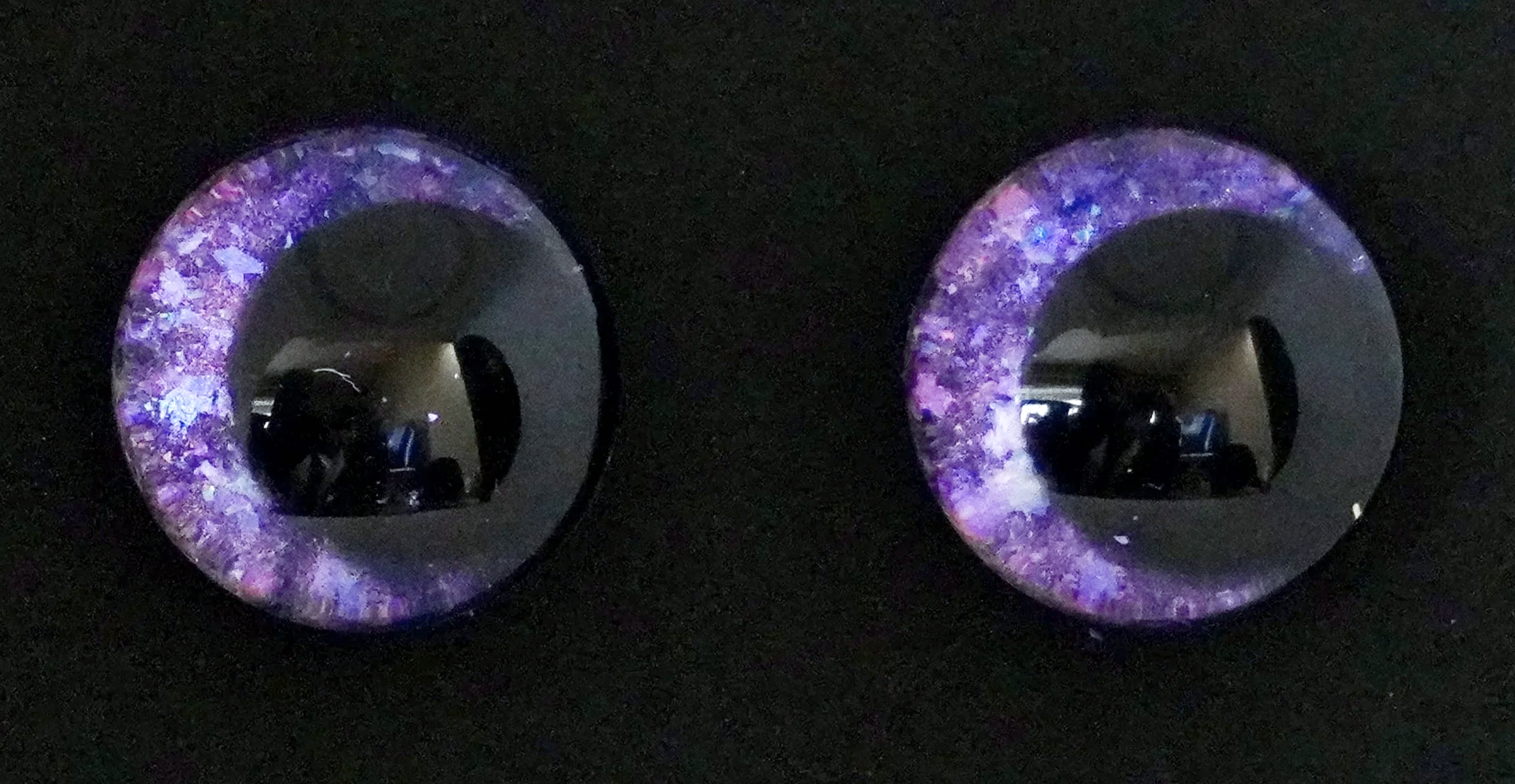Violet 30mm Hand-Painted Safety Eyes #5