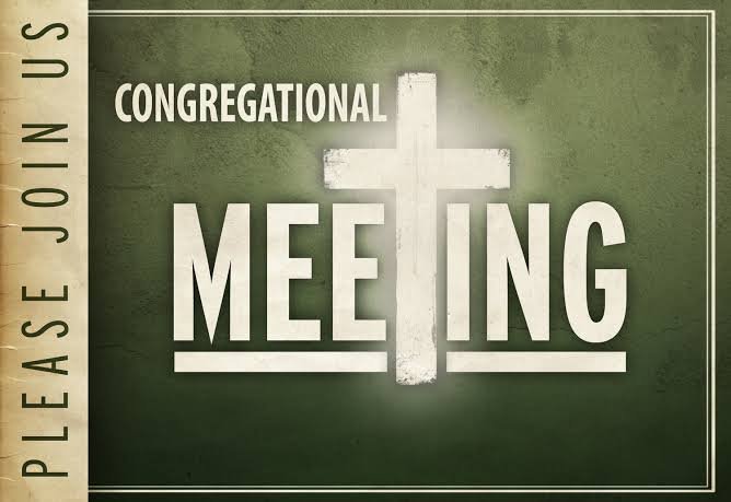 Annual Congregation Meeting