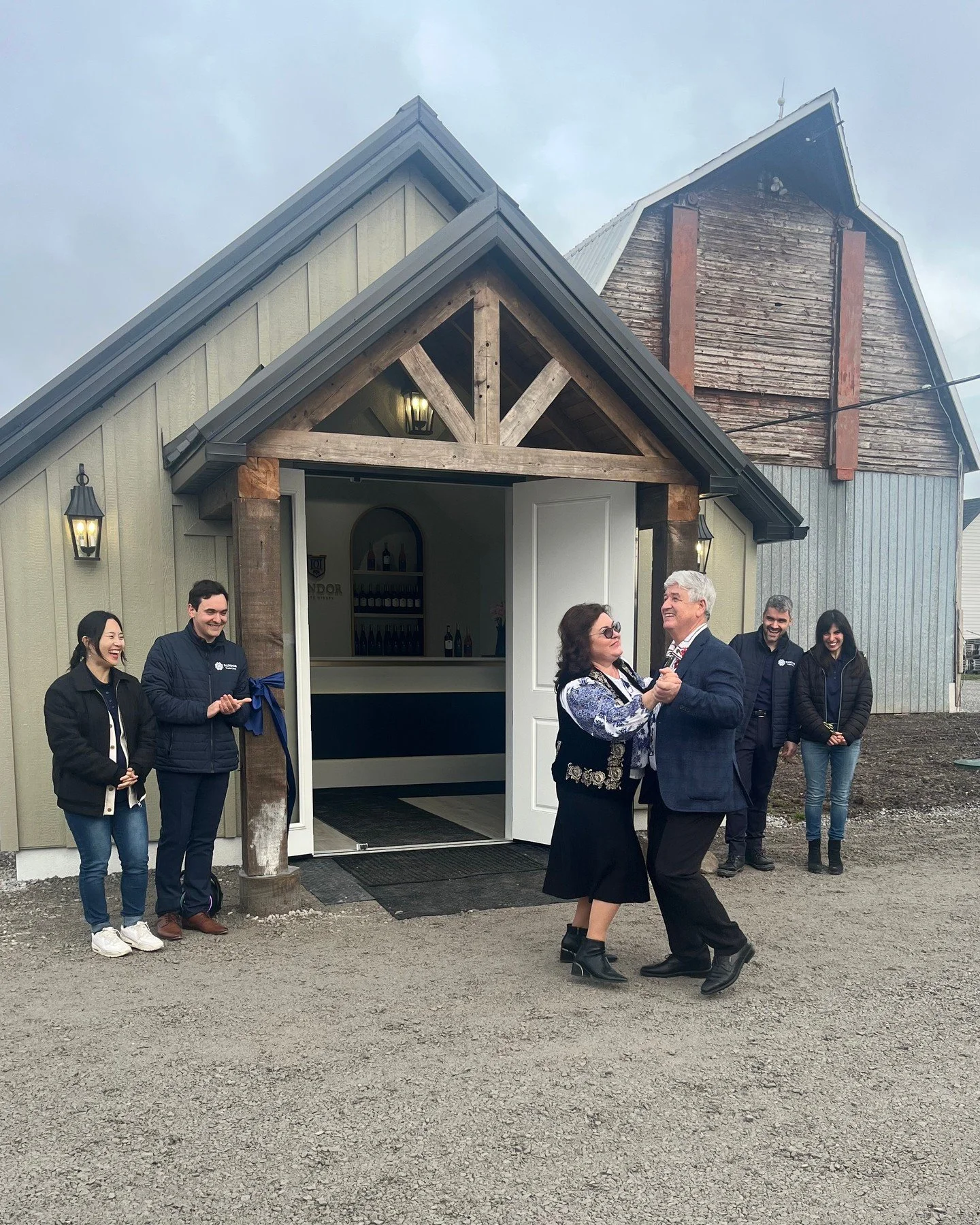 When your grand opening goes so well you have to dance about it 💃🕺 

Congratulations to @dandorestatewinery on officially opening your doors in Niagara-on-the-Lake wine country! We're so excited to welcome you to the family. 

Cheers to everything 