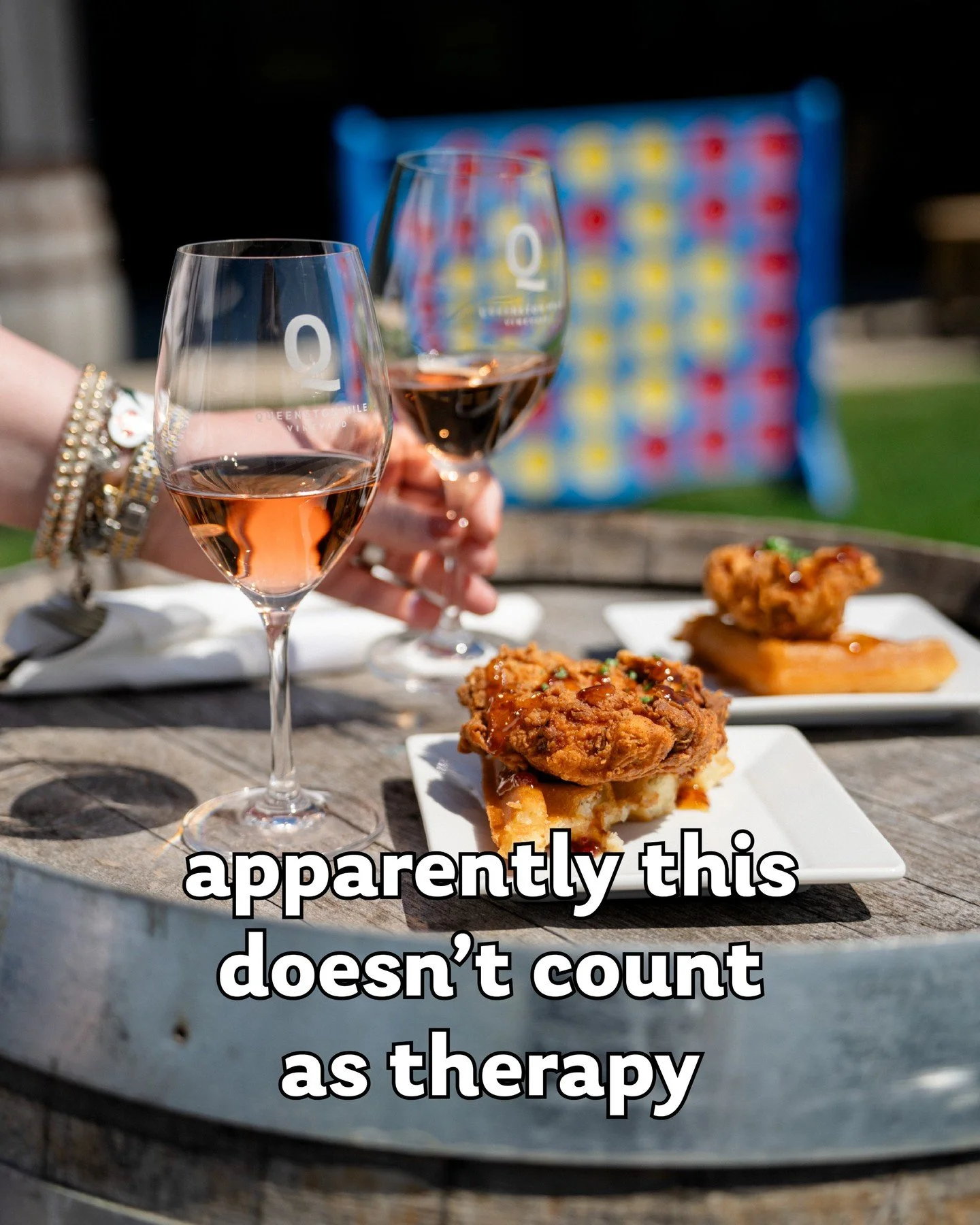 What if we dished gossip? What if the chicken and waffles made me cry a little?