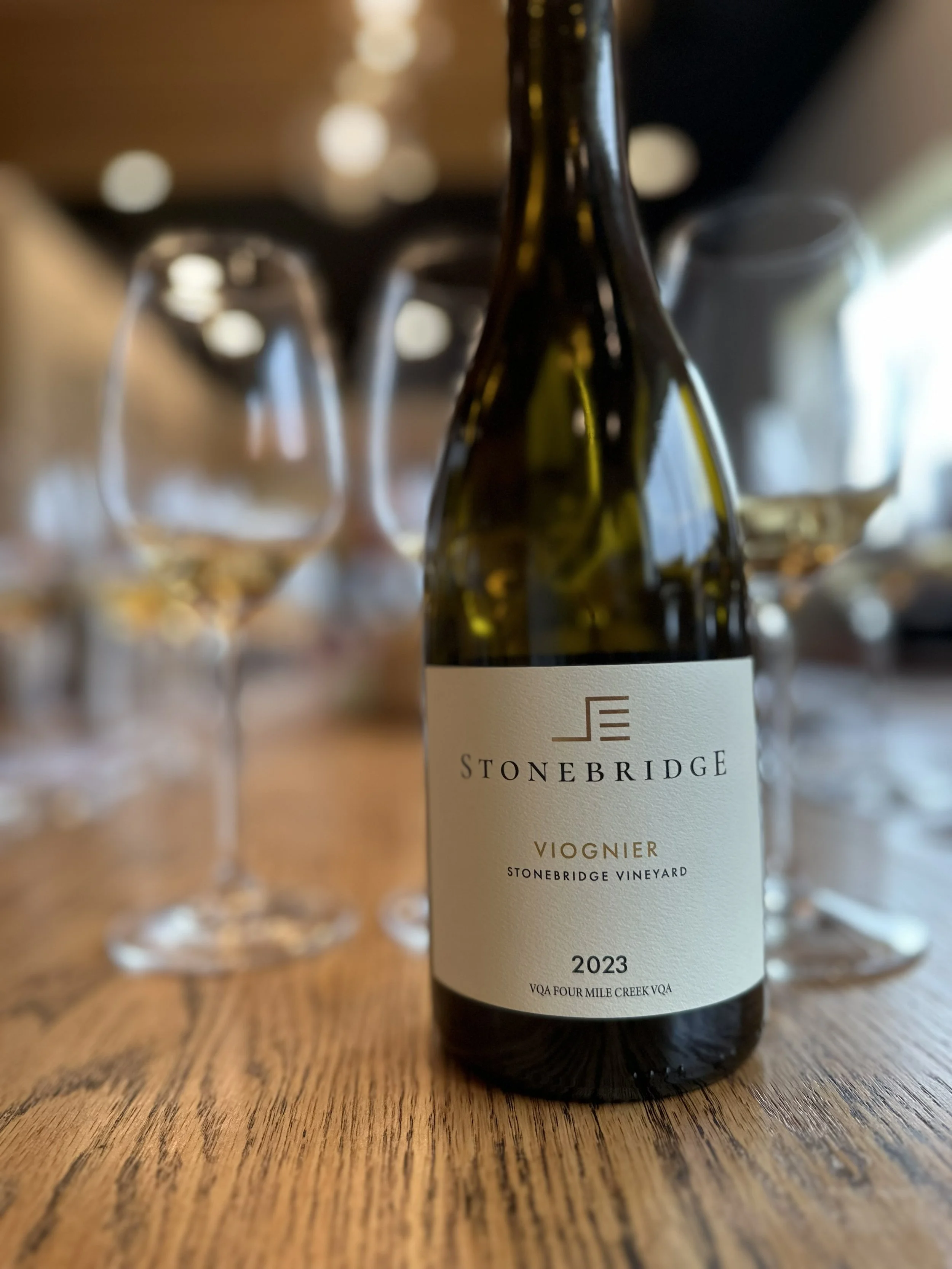 A bottle of Stonebridge wine