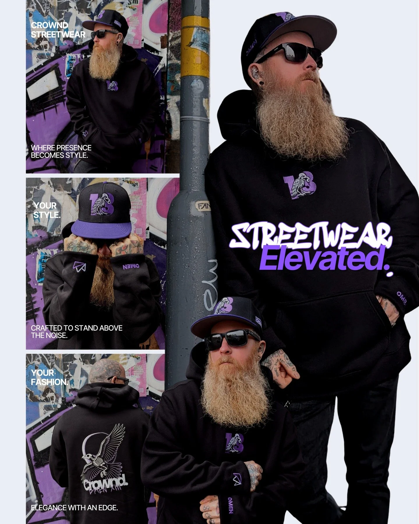 OMEN XIII is here.

Some wait for luck. Others read the signs and move before anyone else does.
Built for the ones who make their own fortune &mdash; not wait for it.

Heavyweight streetwear for those who move with intent, not attention.

🎯 Black Fr