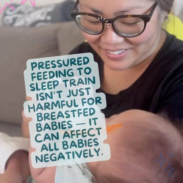 Responsive Feeding is so important for all babies! That means feeding baby when they are interested, responding to their cues as they eat, and stopping when they cue they are getting full. This takes a little more effort when bottle feeding since it