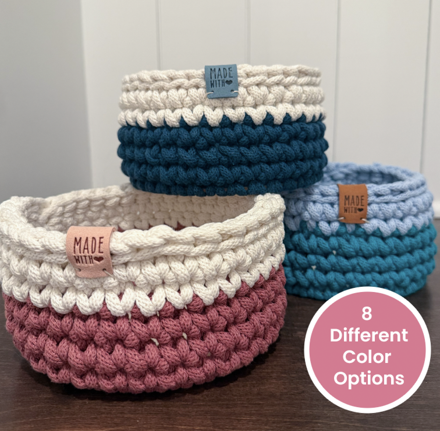 6" Crochet Basket Weaving Class