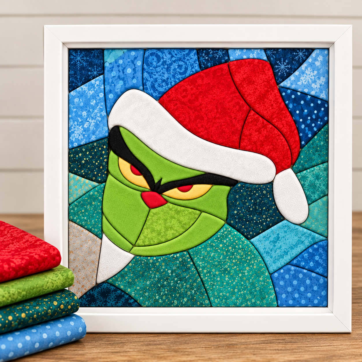 Framed Grinch Quilt in Blue Patchwork.png