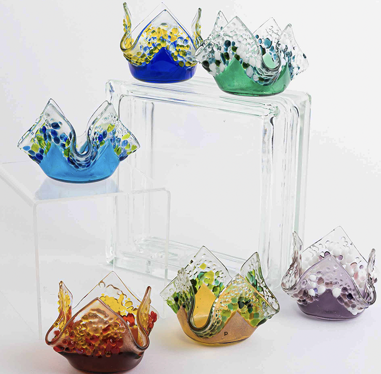 Fuzed Glass Draped Trinket Bowl Workshop