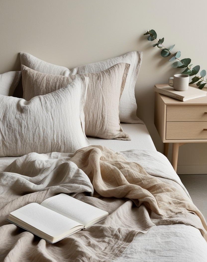 Soft linens, muted tones, and a quiet morning moment 🤍
This neutral bed setup is one of my favorite ways to create a calming space — peaceful, simple, and beautifully undone.
Find more styling ideas + cozy home inspiration ↓
yanamstil.com