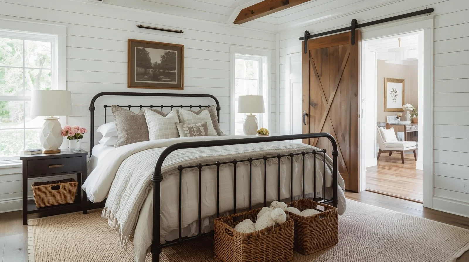 Lucid_Origin_Modern_farmhouse_bedroom_shiplap_white_walls_blac_0.jpg