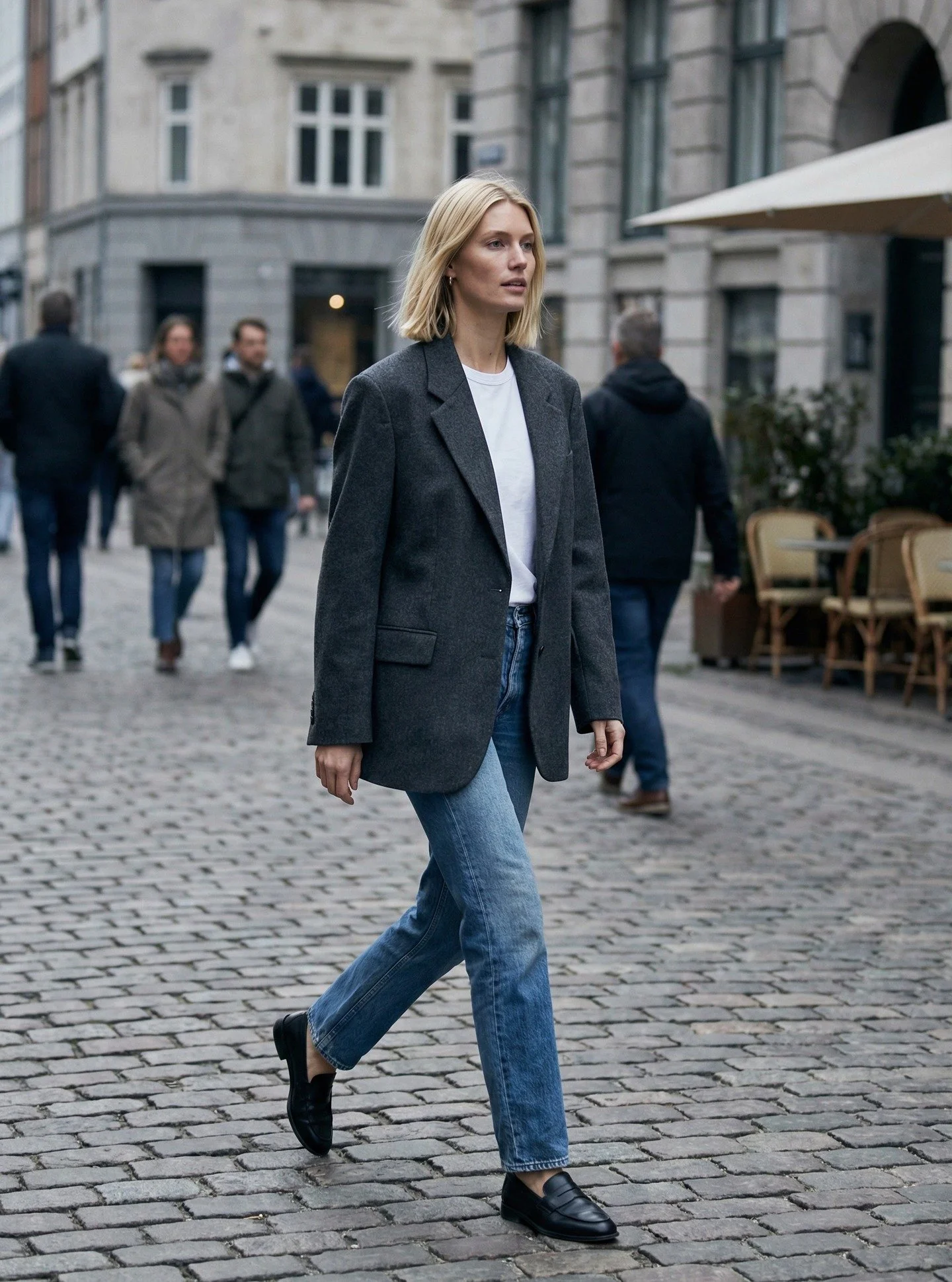 90s-Inspired Spring &ndash; Blazer &amp; Straight Denim

An oversized blazer with a simple tee and straight-leg denim&mdash;bringing back that effortless 90s minimal feel in a clean, modern way.

Relaxed, timeless, and quietly confident.

#ootd #spri