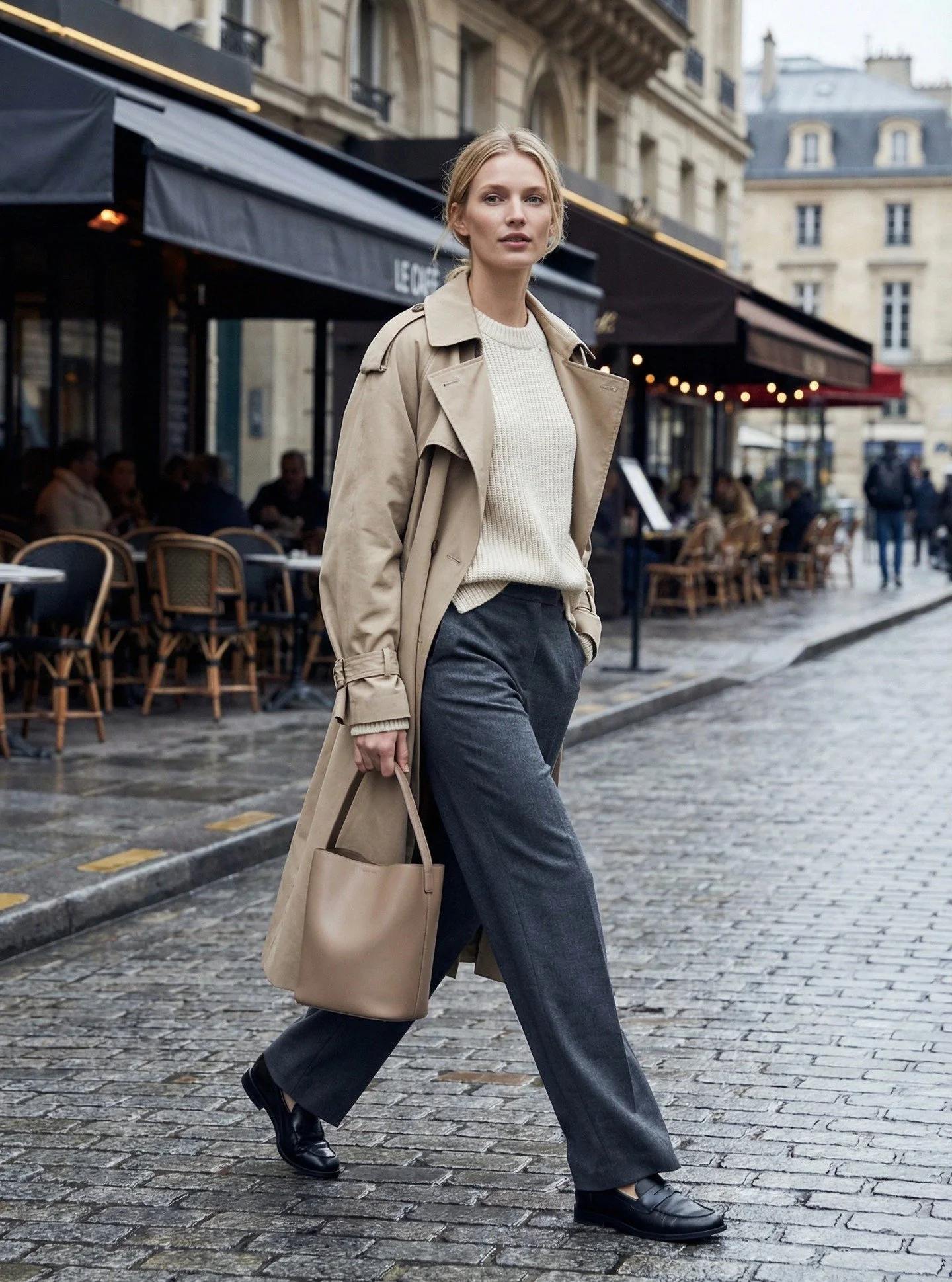 90s-Inspired Spring &ndash; Trench &amp; Tailored Trousers

A classic trench with a soft knit and relaxed tailored trousers&mdash;bringing back that effortless 90s minimal feel in a modern, elevated way.

Polished, timeless, and quietly confident.

#