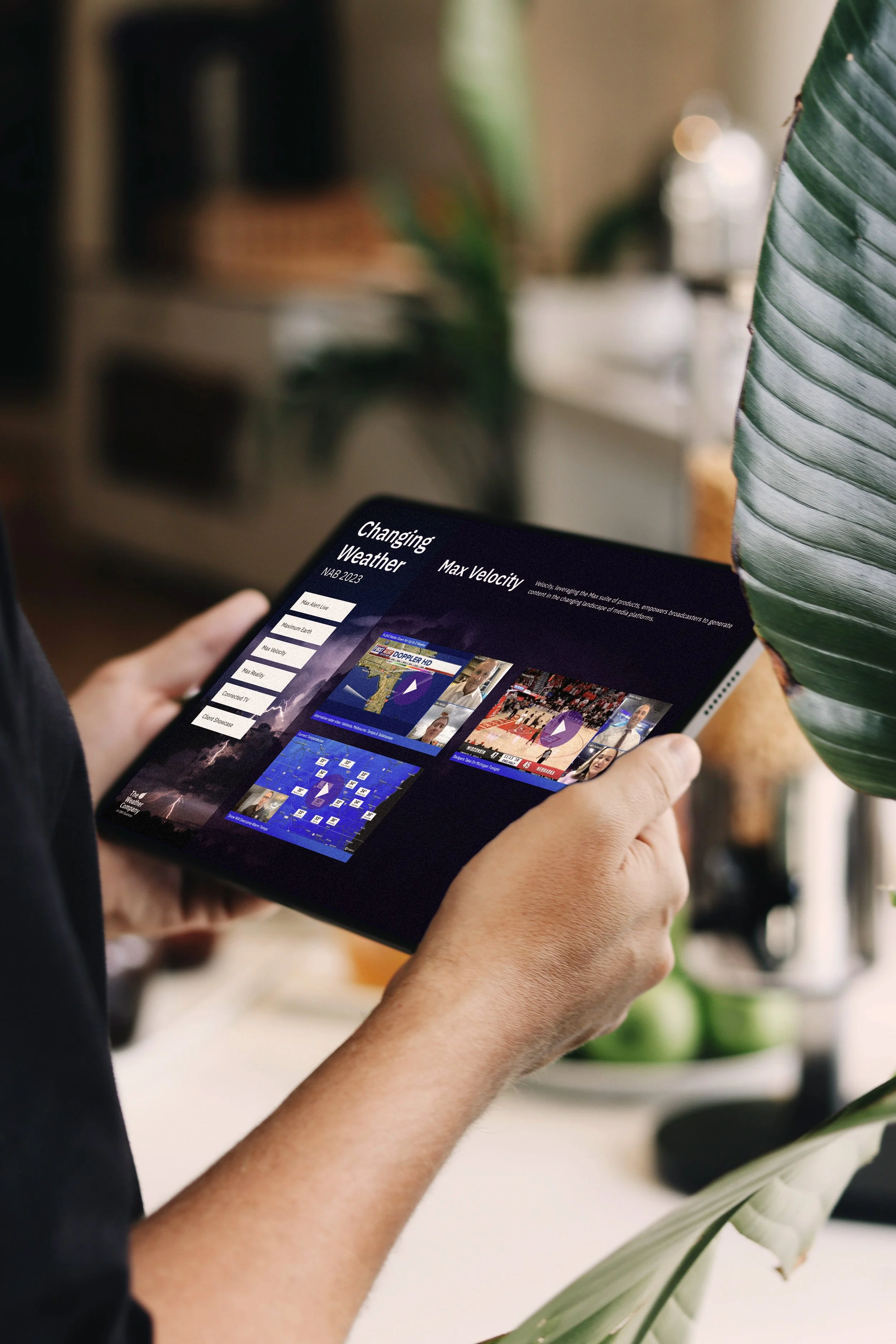 NAB Kiosk Interface - The Weather Company