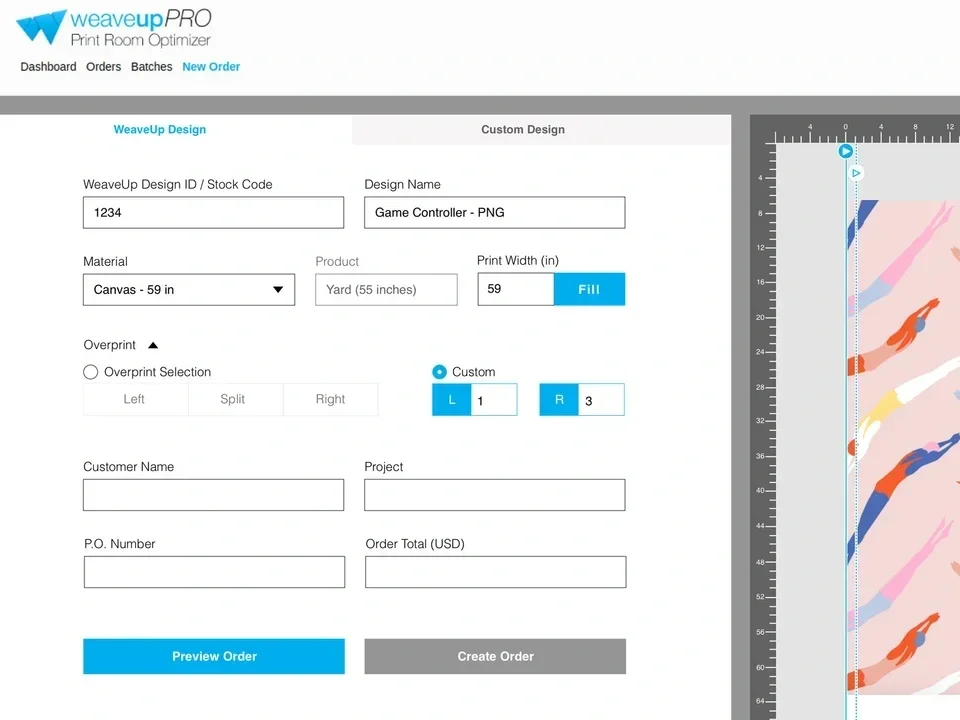 Overprint & Underprint Feature - WeaveUp