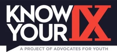 "Know Your IX" logo with subtitle "A Project of Advocates for Youth."