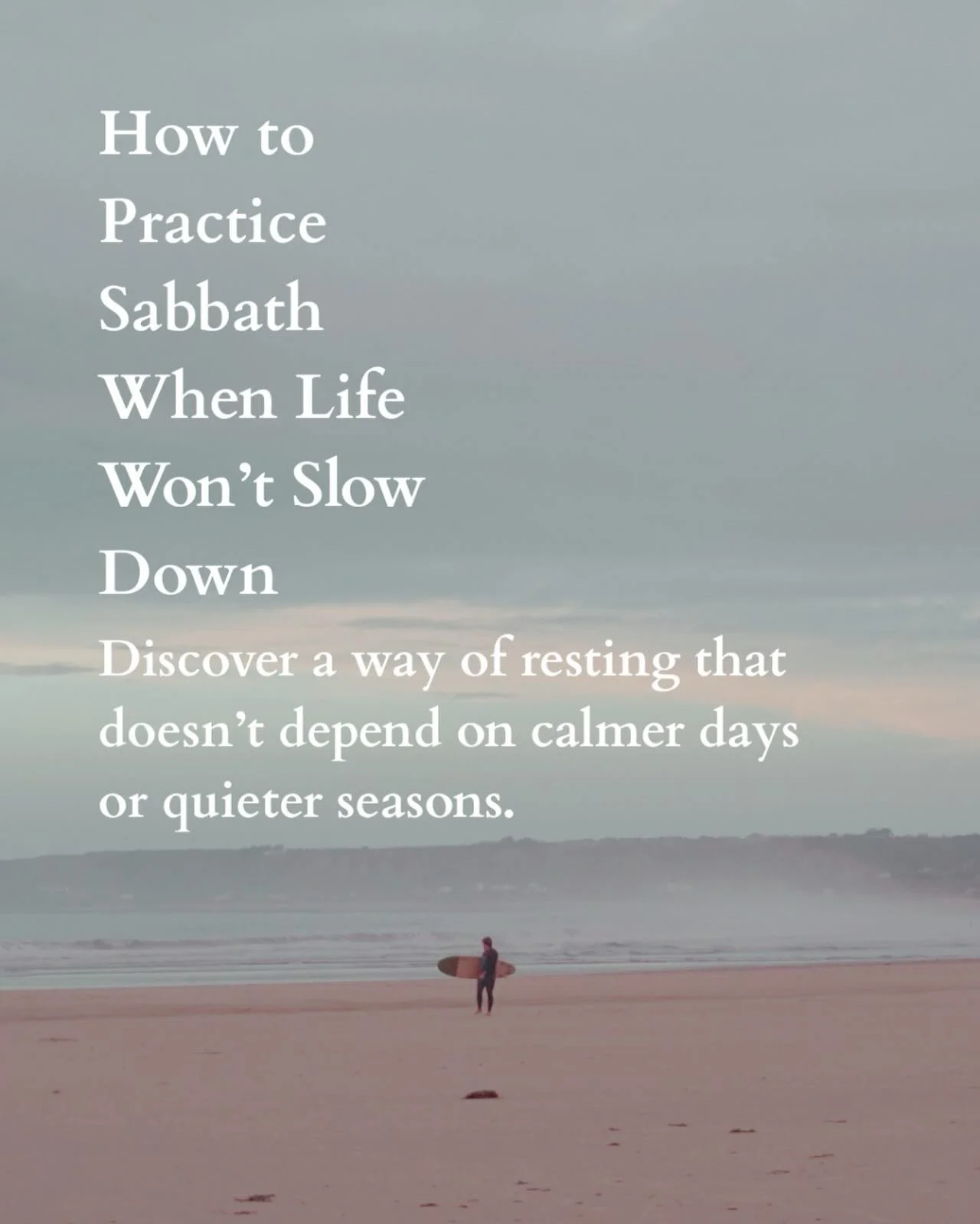 Life may not slow down, but our souls can. Sabbath is the gift that meets us right here, in the middle of real life.

Want to explore how a Sabbath mindset can carry you through even the busiest seasons? Our thoughts on Substack today. 

🔗 in bio