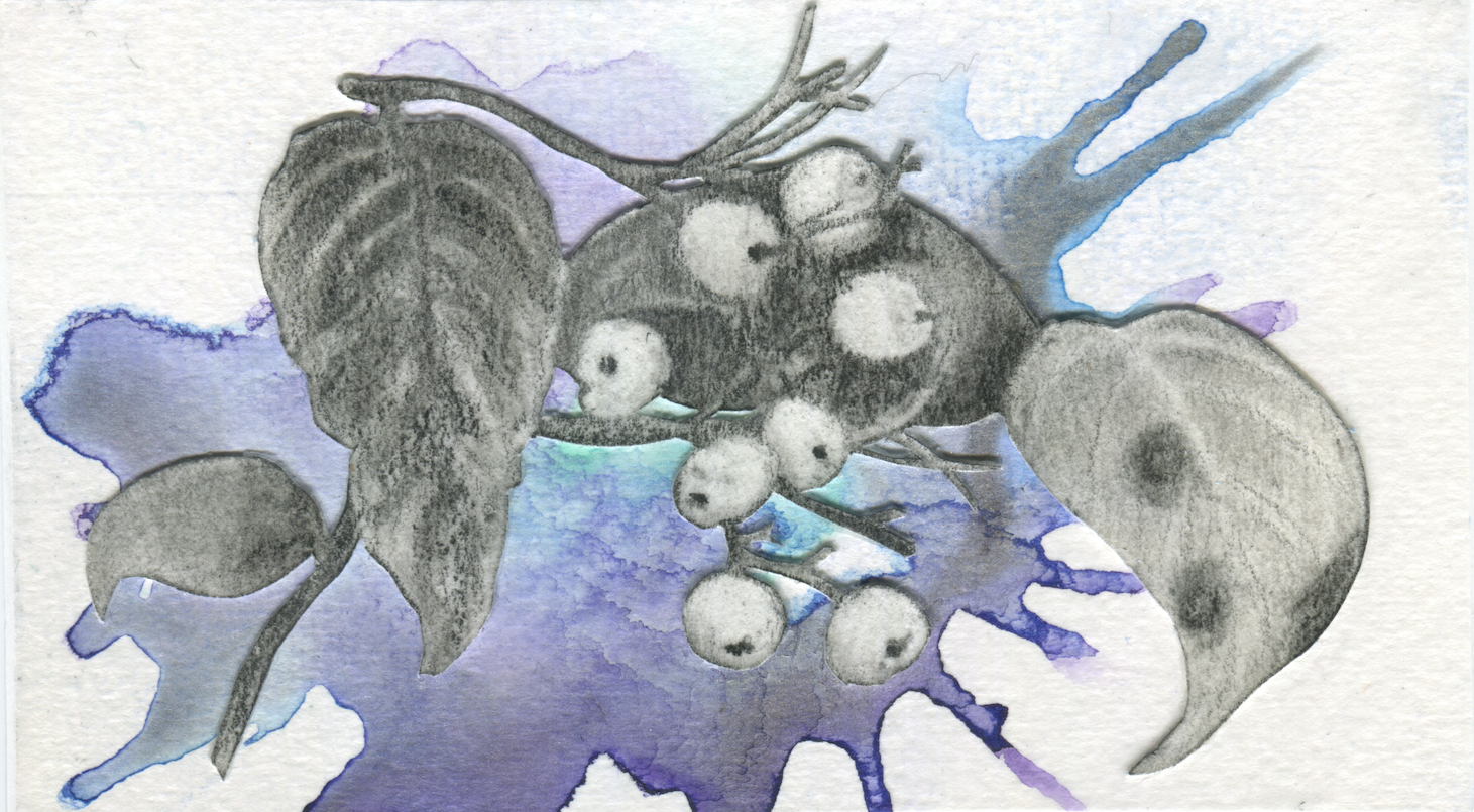 Rough Dogwood - mixed media