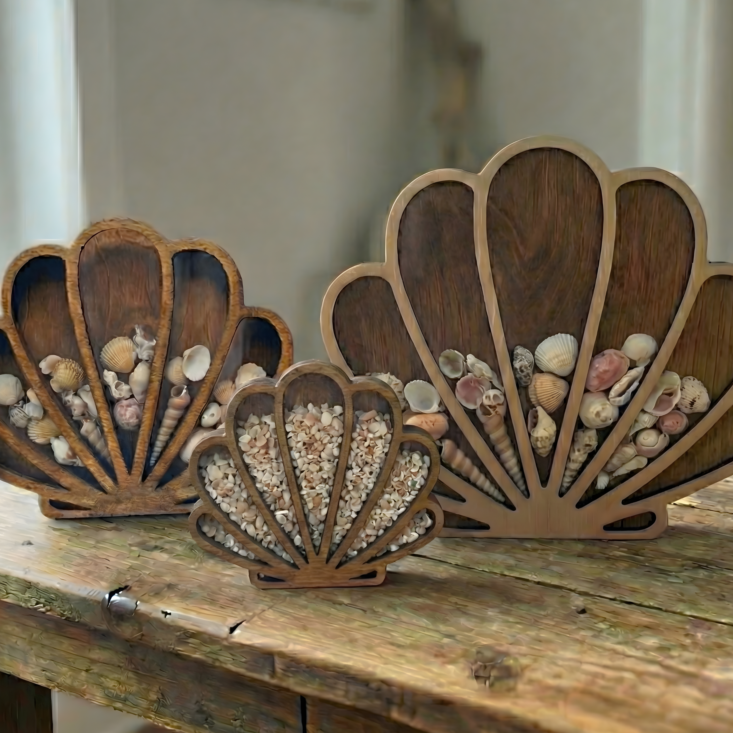 Seashell Sea Glass Display Box