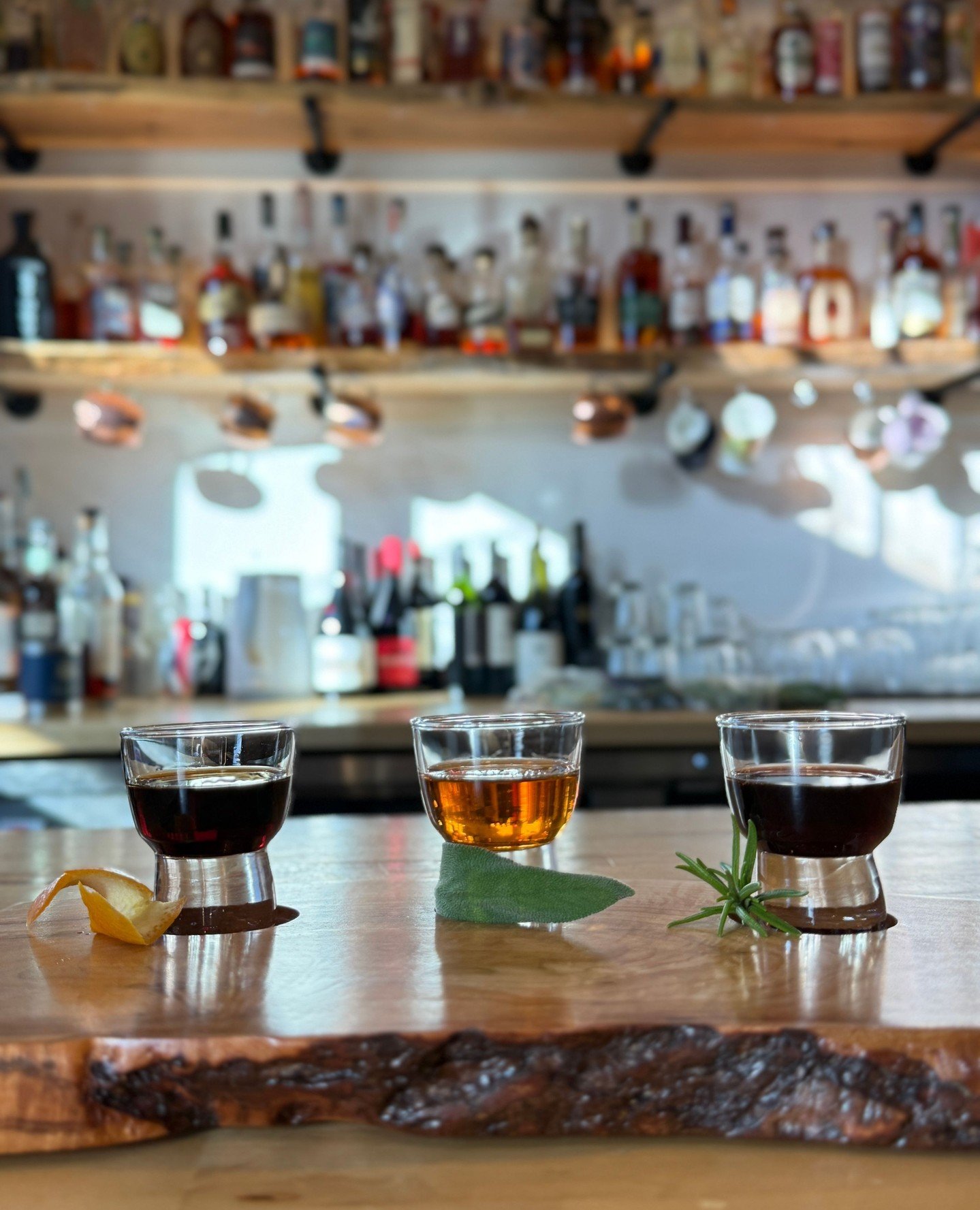 NEW FLIGHT ALERT! 🥃⁠
⁠
Say hello to our Digestif Flight, the perfect post dinner sipping lineup:⁠
⁠
🌲 Brucato Amaro Woodlands⁠
🐘 See the Elephant Amaro di Rucola⁠
🍊 Elsewhere Blood Orange Aperitivo⁠
⁠
It's a cozy trio to end your evening. Come tr