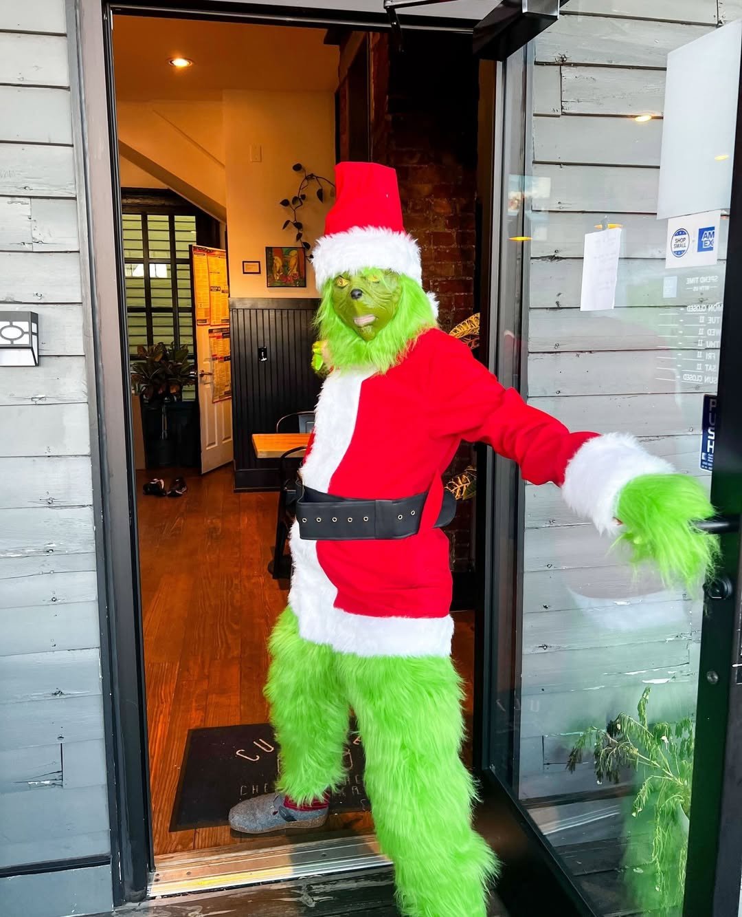The Grinch is here to wish you a very Merry Christmas and to make sure you don&rsquo;t miss our holiday hours! 🎄💚⁠
⁠
🕒 Holiday Hours:⁠
- Monday 12/22: 10:30-3pm⁠
- Tuesday 12/23: 10:30-4pm⁠
- Wednesday 12/24: Closed⁠
- Thursday 12/25: Closed⁠
- Fr
