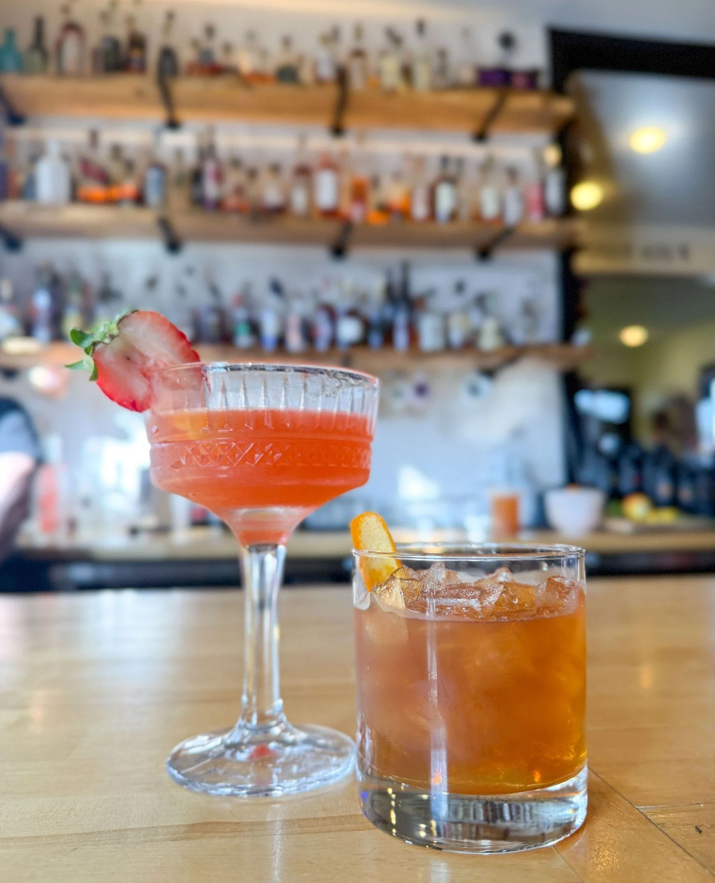 Two new cocktails just hit the menu 🍓🥃⁠
⁠
🍓 Simple Strawberry - Wheatley vodka, Cointreau, strawberry &amp; lemon⁠
🥃 Mission Possible - Sazerac Rye, Mission fig, molasses &amp; orange bitters⁠
⁠
Which one are you ordering first?