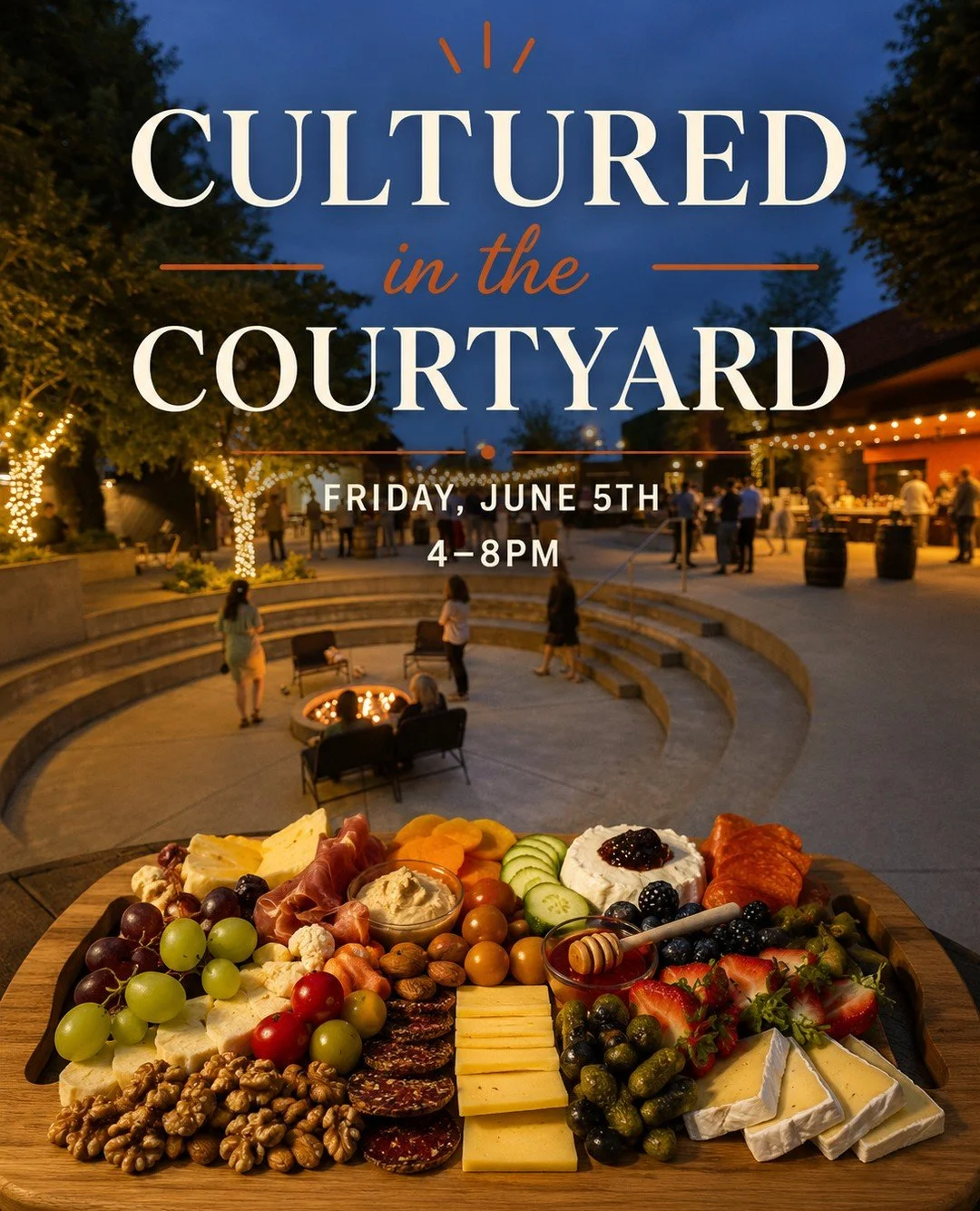 Surprise! We're throwing a party this Friday and you're invited. 🎉⁠
⁠
Friday, June 6th | 4&ndash;8pm | Courtyard at Copper &amp; Kings⁠
⁠
🧀 Hotdogs + popcorn + charcuterie⁠
🎮 Yard games⁠
🍹 Limited drink menu + more⁠
⁠
Clear your Friday plans and 