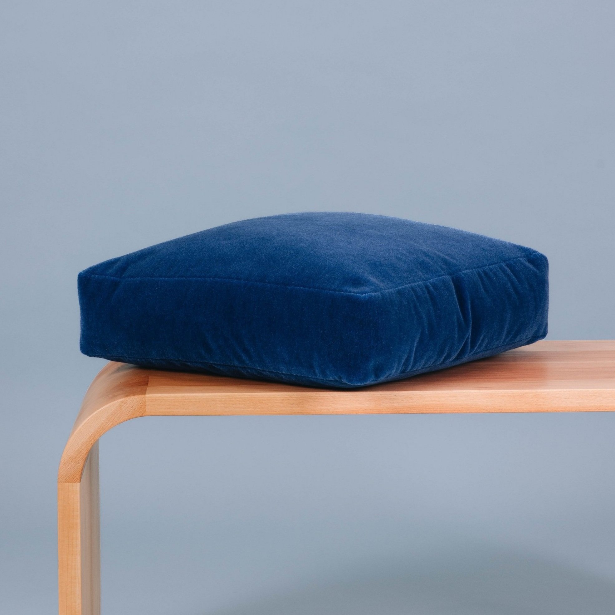 o.house cushions in velvet macaw