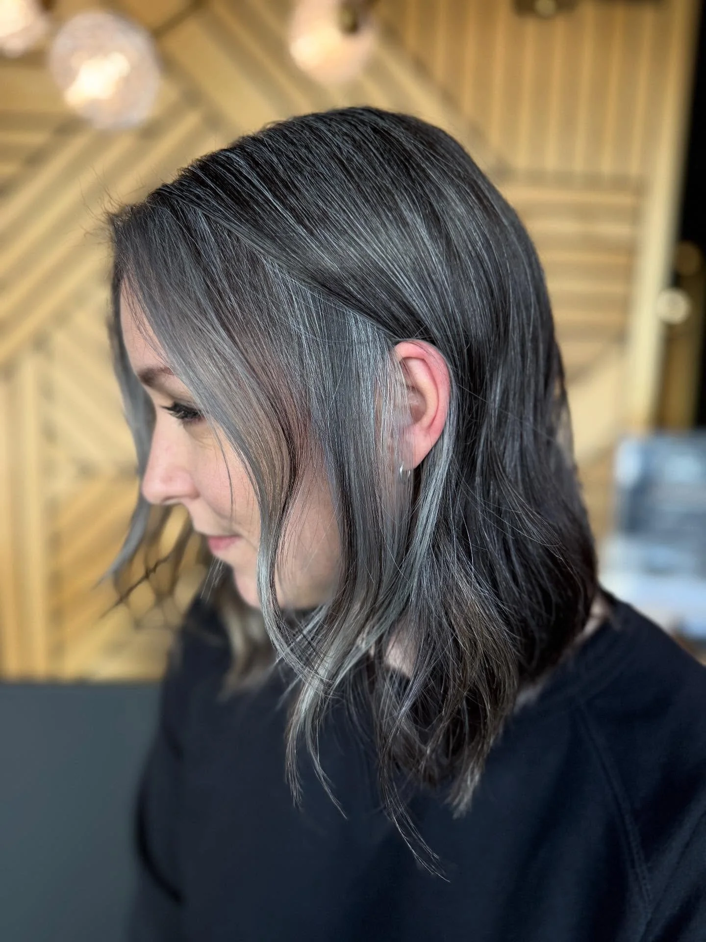 Obsessed with how this stunning beauty enhanced her natural locks! We added only a few subtle lowlights to seamlessly blend her greys and framed her face with lighter pieces to blend and brighten. The result? Absolutely flawless!

Ready to book? Send