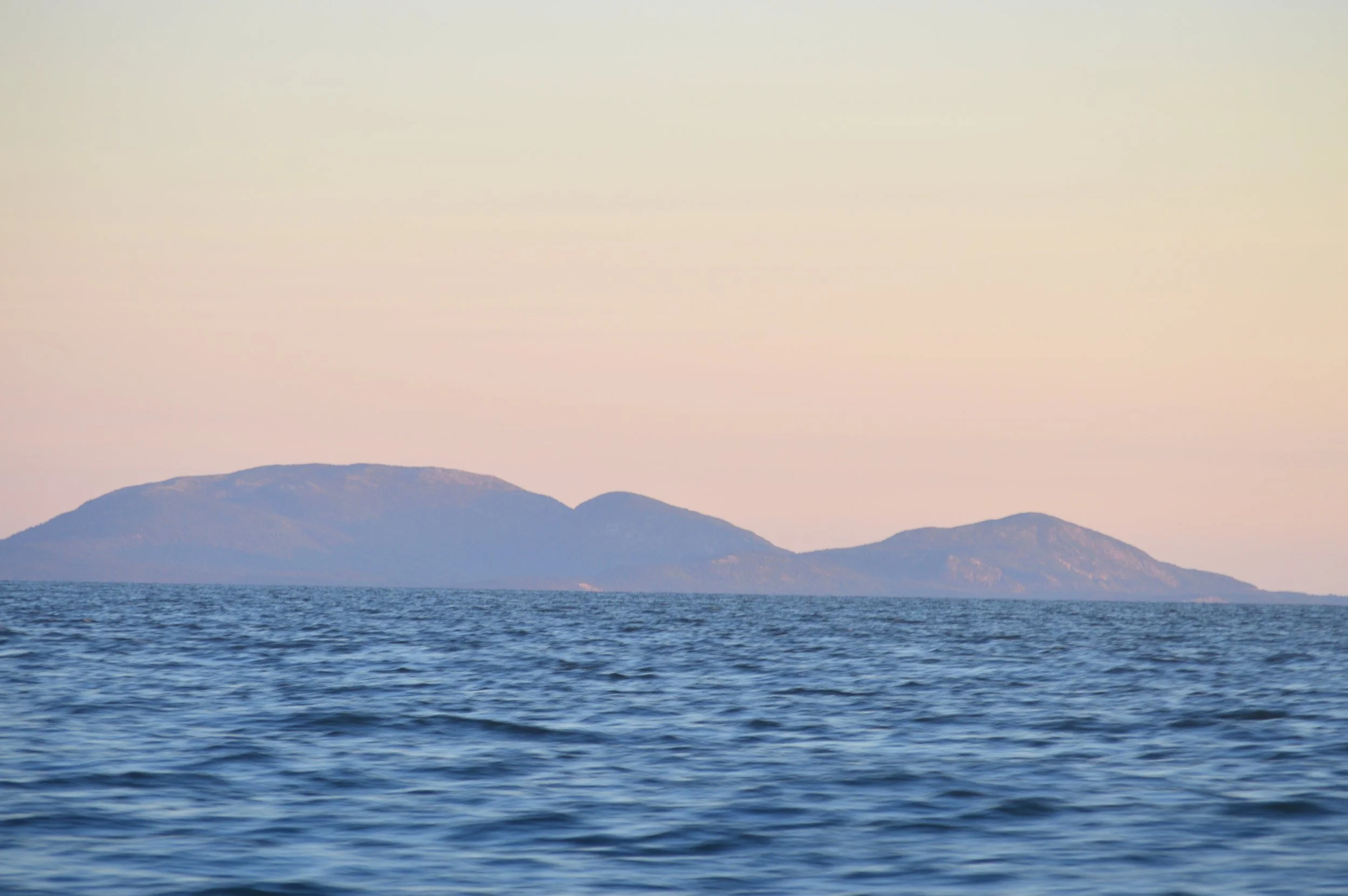Mount Desert Island from the boat