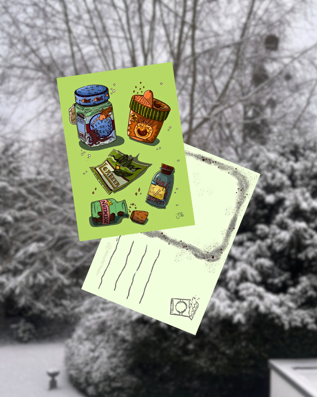 Spicy Pantry Postcard