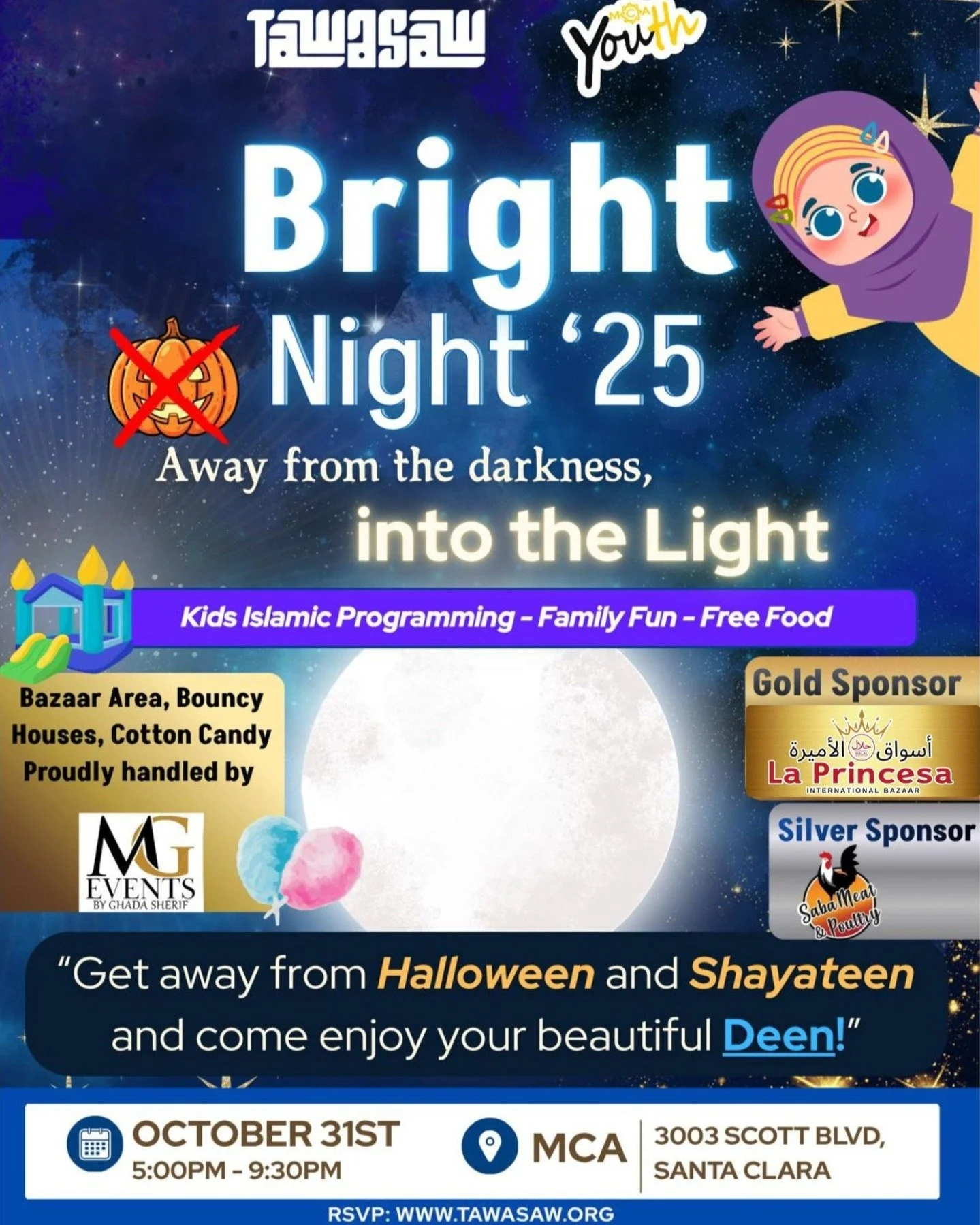 La Princesa International Bazaar is proud to be the Gold Sponsor at the Bright Night &rsquo;25: A Night of Light and Fun!

Join us on October 31st at the MCA for a magical evening brought to you by Tawasaw and organized by MG Events.

There will be F