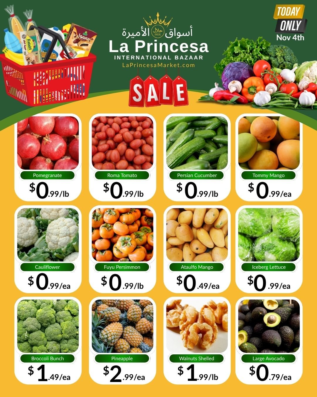 TODAY ONLY! These spectacular deals won't last long!

3074 Story Road, San Jose.
Daily 7 am - 10 pm.

#produce #deals #fresh #limitedtimeoffer #sanjosecalifornia #santaclaracounty