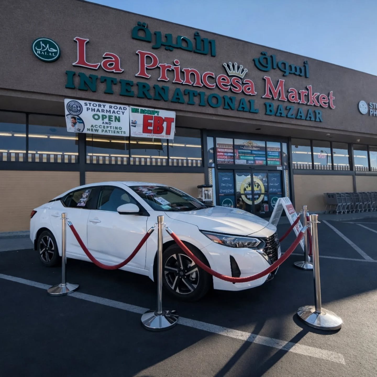 Este Nissan Sentra 2025, &iexcl;Puede ser tuyo! 

En la compra de $20 d&oacute;lares o m&aacute;s, recibe un boleto para participar en la rifa de este veh&iacute;culo nuevo! 

Tienes hasta el 15 de Febrero para participar!! 

3074 Story Rd en San Jos