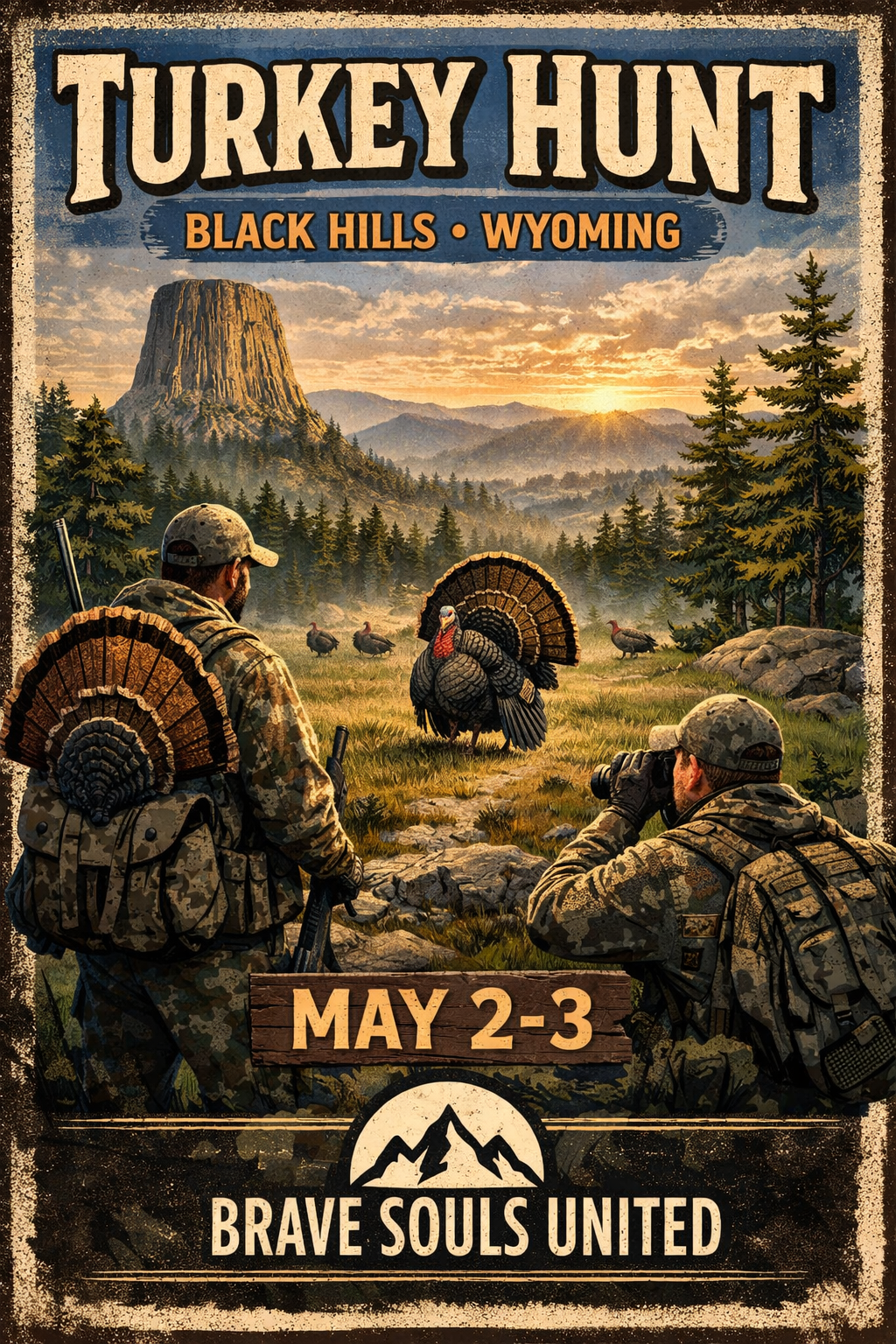 NE Wyoming Guided Turkey Hunt