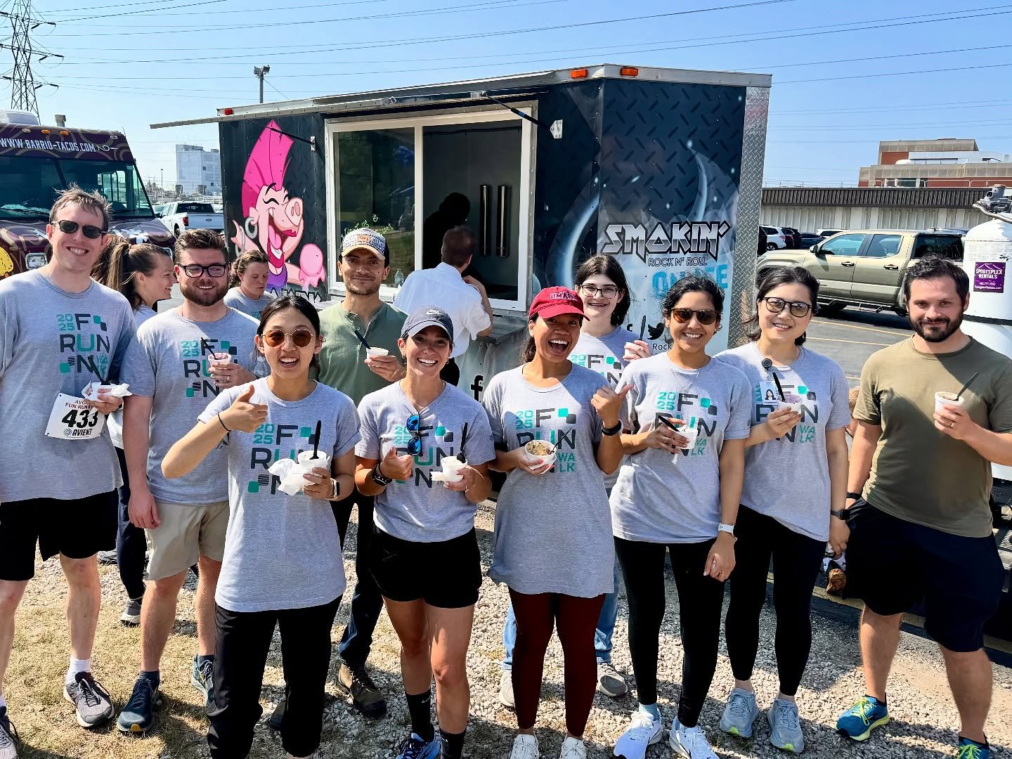 ☀️🏃&zwj;♂️🌮🍦 Corporate Field Day &mdash; Fueled by BBQ &amp; Ice Cream!

We had an absolute blast teaming up with our friends at Barrio Tacos 🌮 and Kona Ice 🍧 for a huge employee appreciation event at Avient!

The day kicked off with a 5K race (