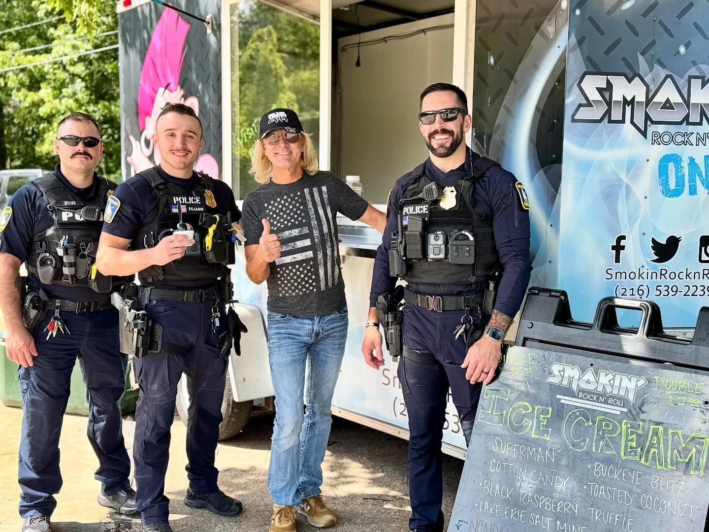 🚓🚒 Big thanks to the City of Bay Village, Fire &amp; Police. We scooped ice cream (and plenty of smiles), honked some horns, and celebrated community at the annual Touch-a-Truck event. 💙🍦🚓

#BayVillage #CommunityStrong #SweetieNicks #BayRocks #S